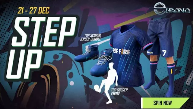 Step Up Top Scorer Jersey Free Fire New Event 2022