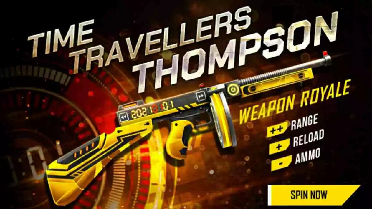 Time Travellers Thompson Skin Free Fire New Event 2022