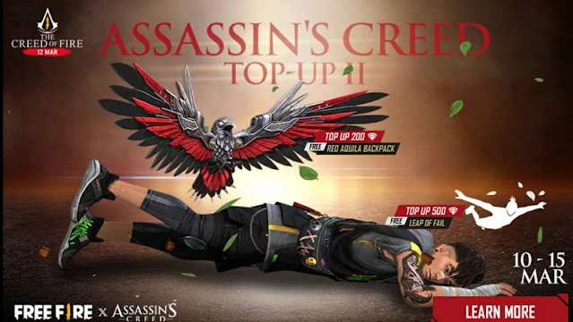 Assassin's Creed Top up Free Fire Max: Get Free Emotes 2022