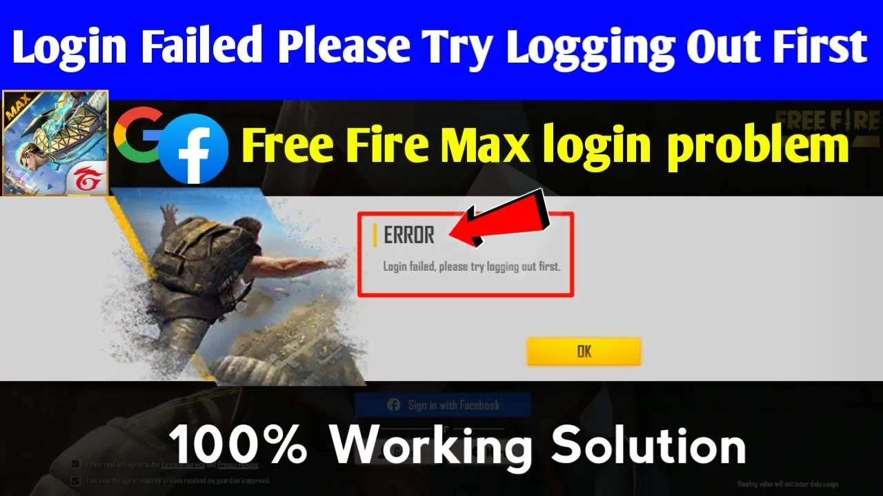 Free Fire Max Login Problem