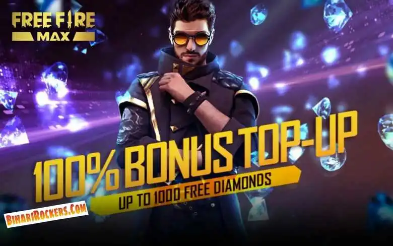 Free Fire 100% Diamond Bonus Top Up Event (Free Google Play Redeem Code Added)