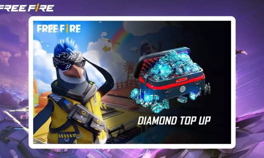 websites for Garena Free Fire Top-up Diamonds Free in India with 100% bonus