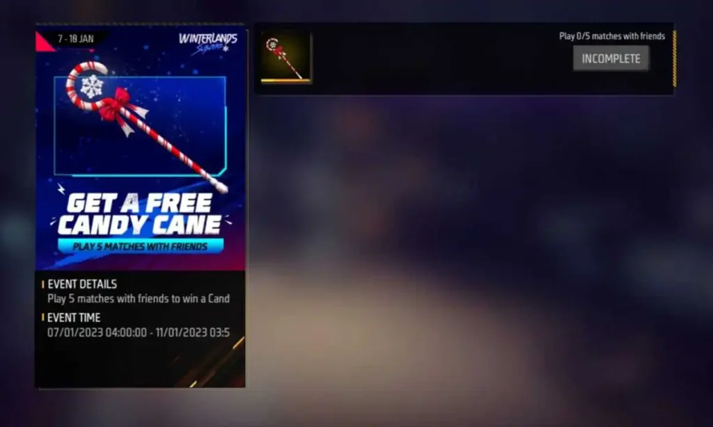 How To Get A Free Candy Cane In Free Fire Max New Event 2023