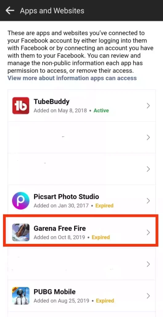 Delete Free Fire Facebook Account Permanently