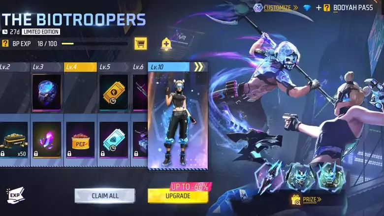 How To Get The Biotroopers Booyah Pass Season 3 In Free Fire