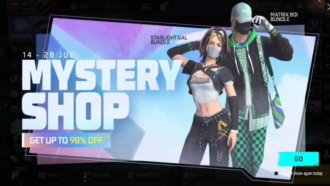 Free Fire Max Mystery Shop New Event 2023 in india