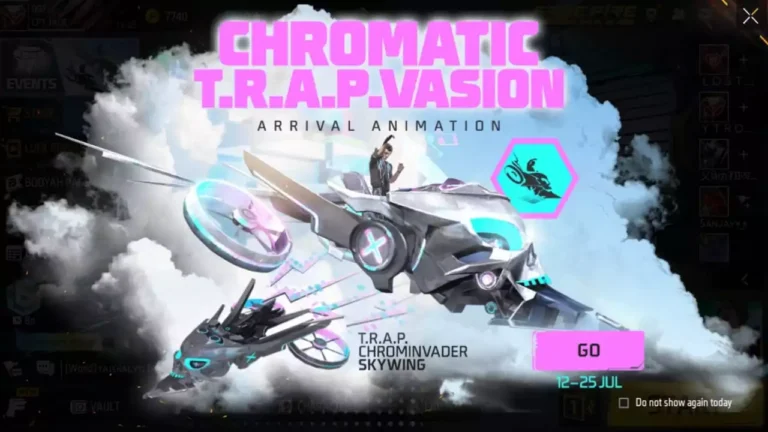 How To Get Free Chromatic T.R.A.P.Vasion Arrival Animation In Free Fire Max 2023