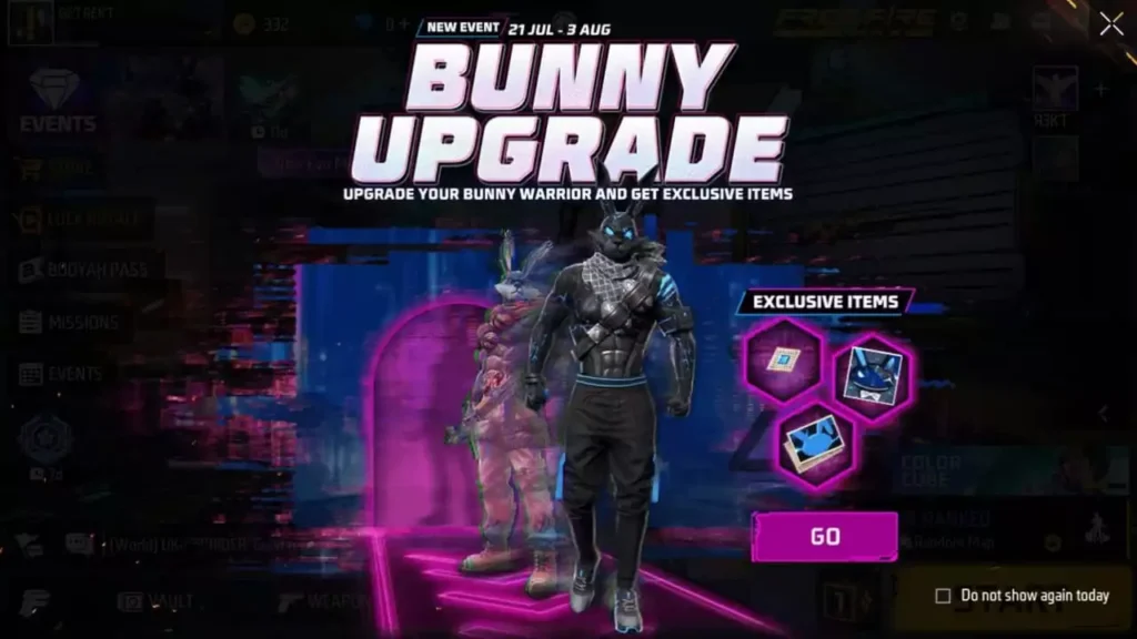 How To Black Bunny Bundle in Free Fire Max