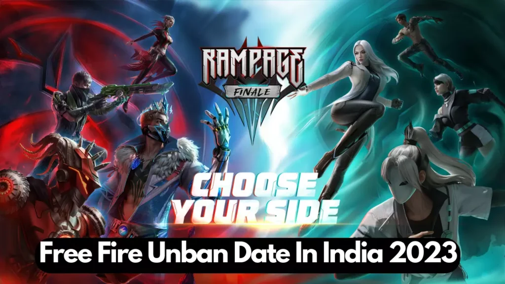 Free Fire Unban Date In India 2023